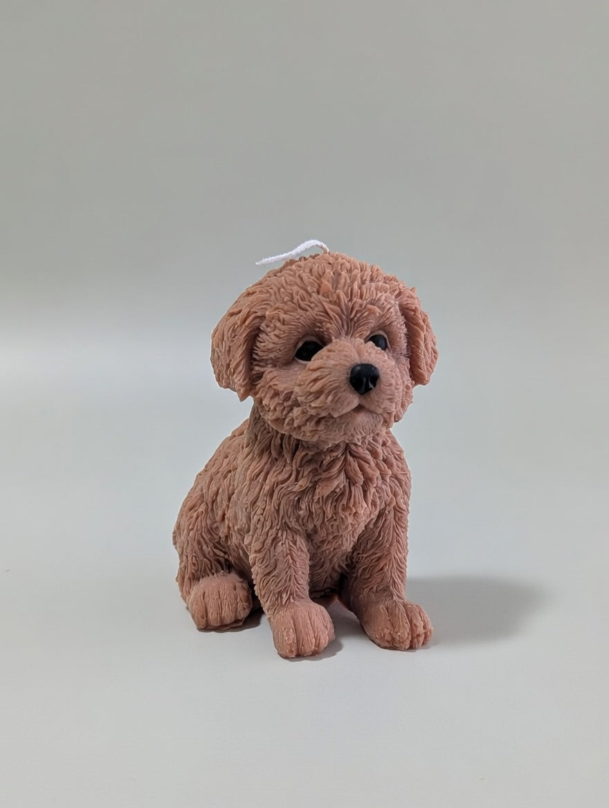 Puppy Figurine Candle