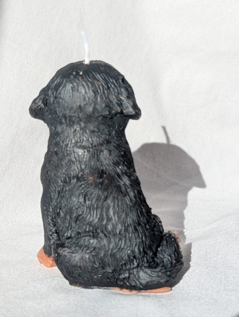 Rottweiler Figure Soy Wax Candle