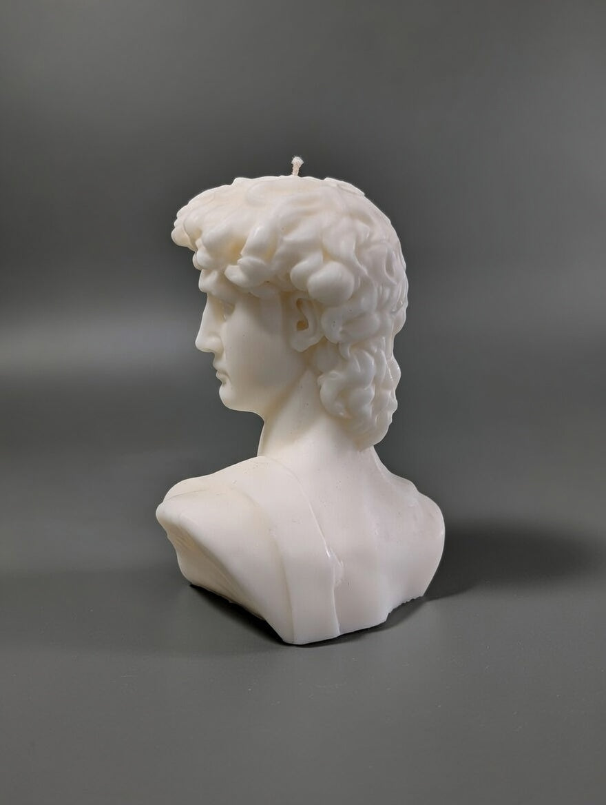 Michelangelo's David, Bust Soy Wax Candle