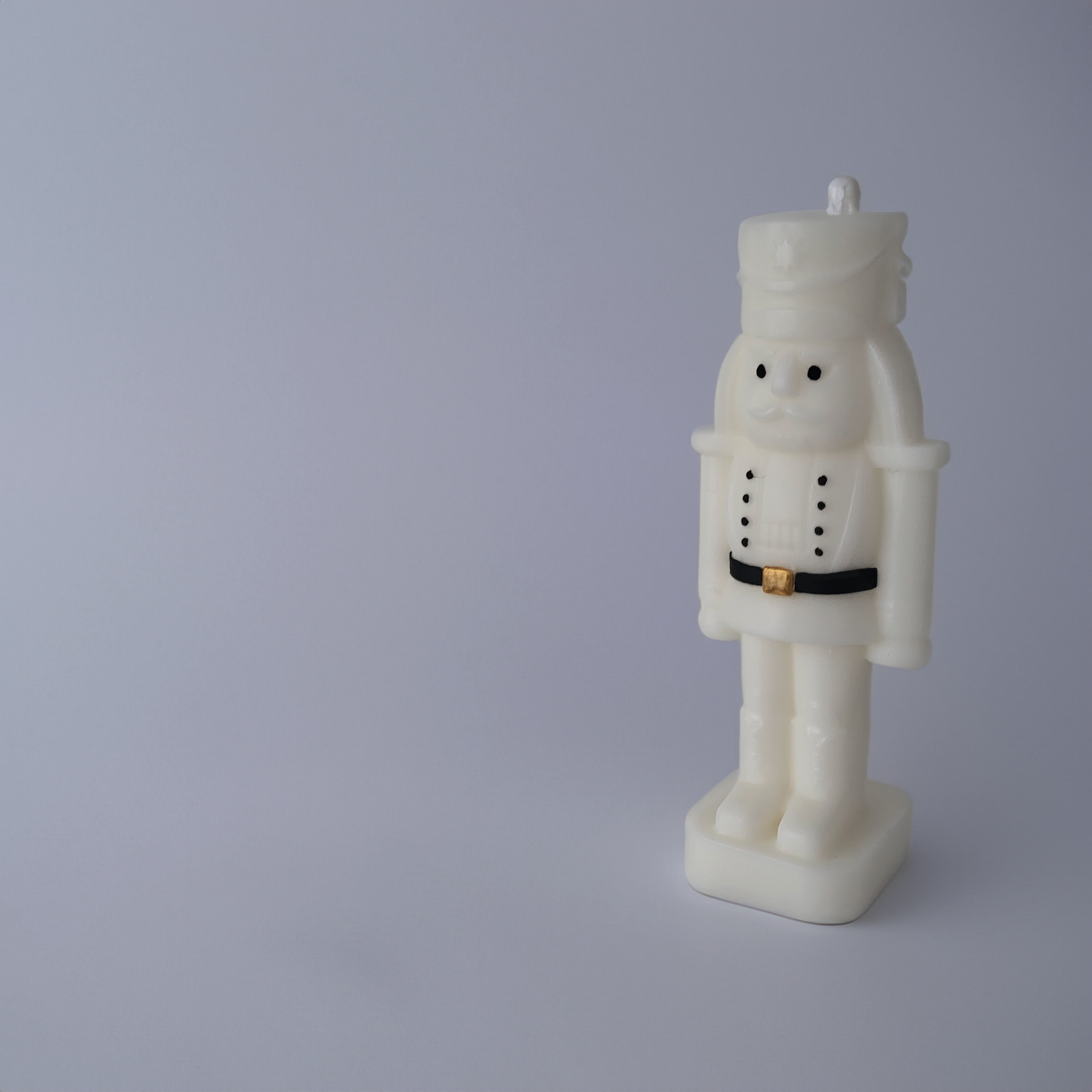 Thin White Nutcracker Candle