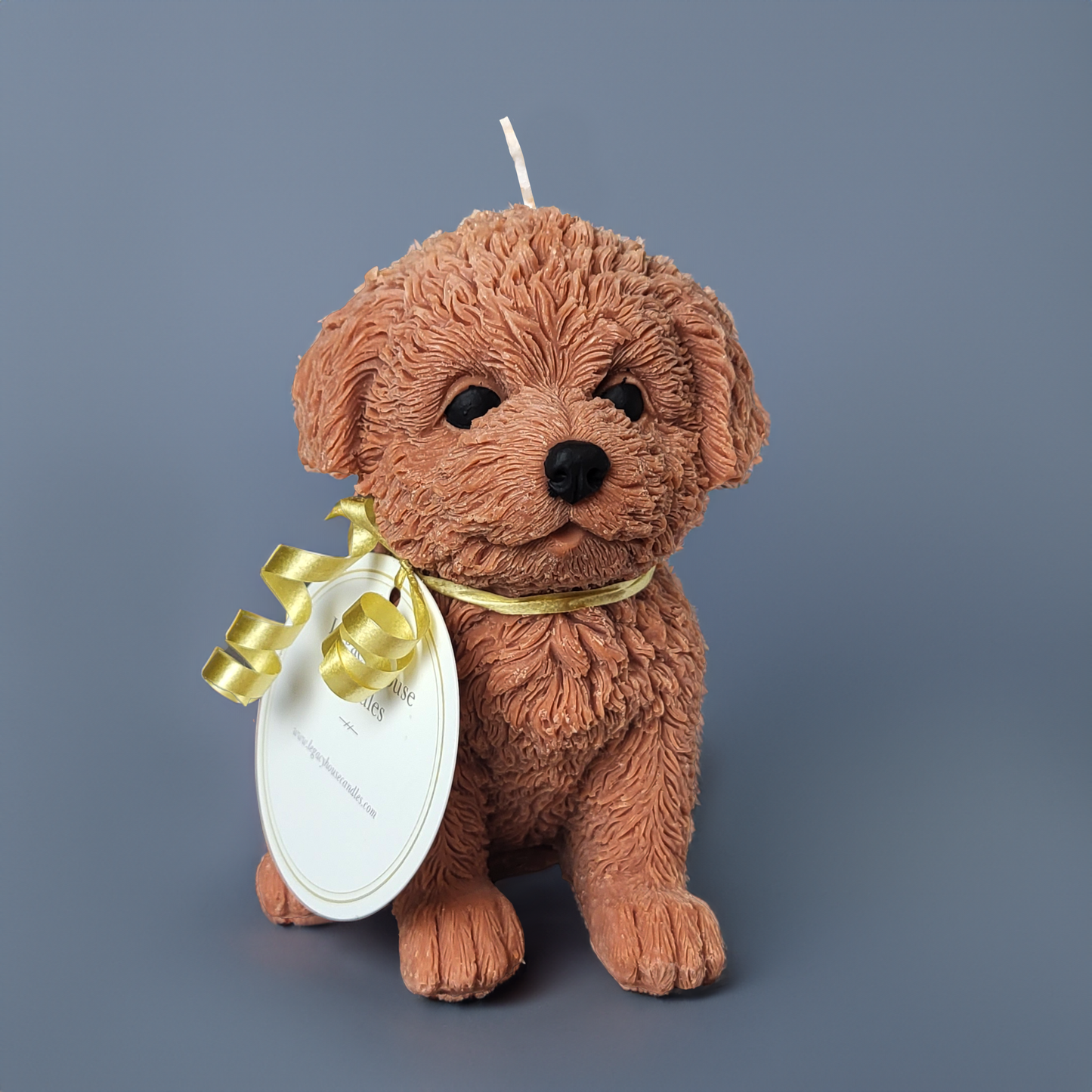 Puppy Figurine Soy Wax Candle