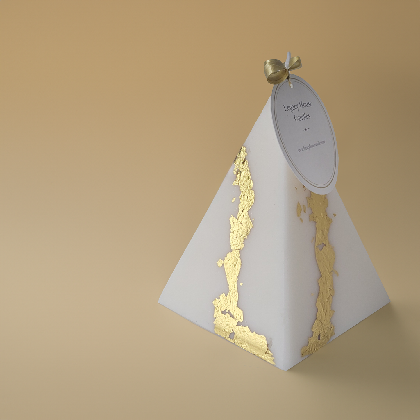 White Pyramid Candle