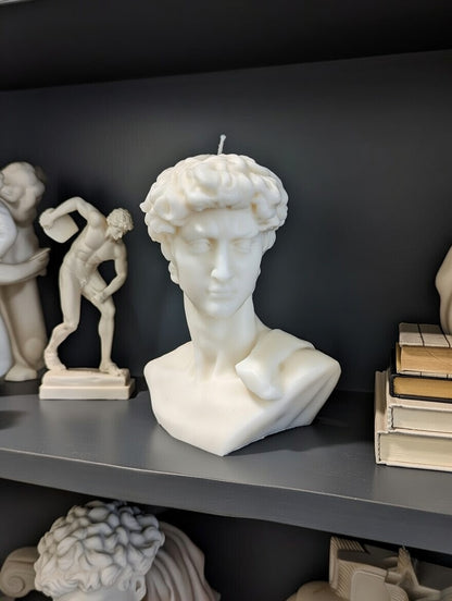 Michelangelo's David, Bust Soy Wax Candle