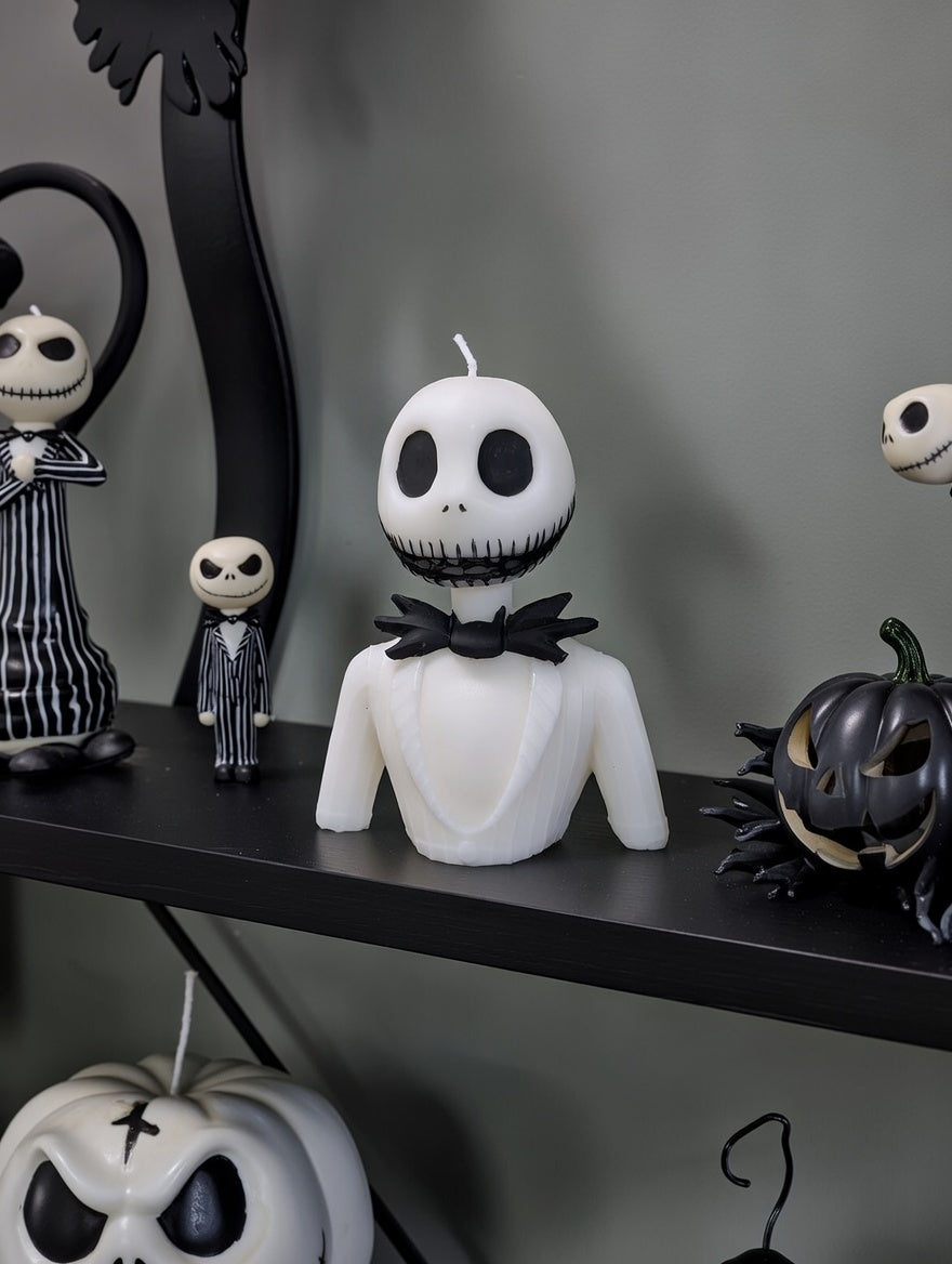 Jack Skellington Soy Wax Bust Candle