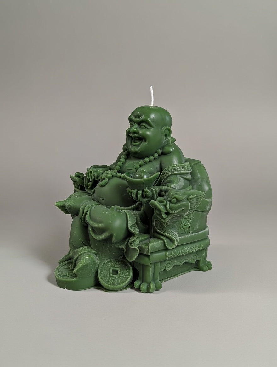 Laughing Buddha Figure Candle