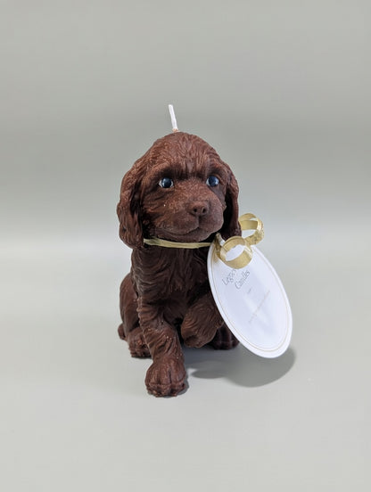 Cocker Spaniel Puppy Candle