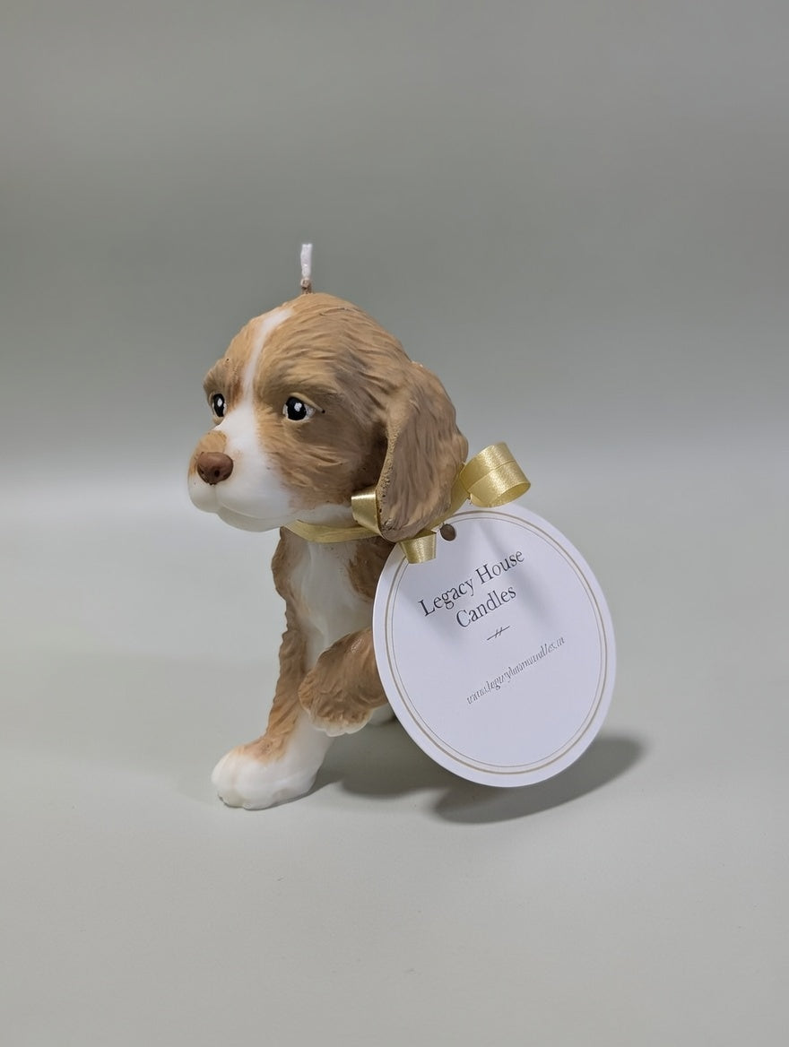 Cocker Spaniel Puppy Candle