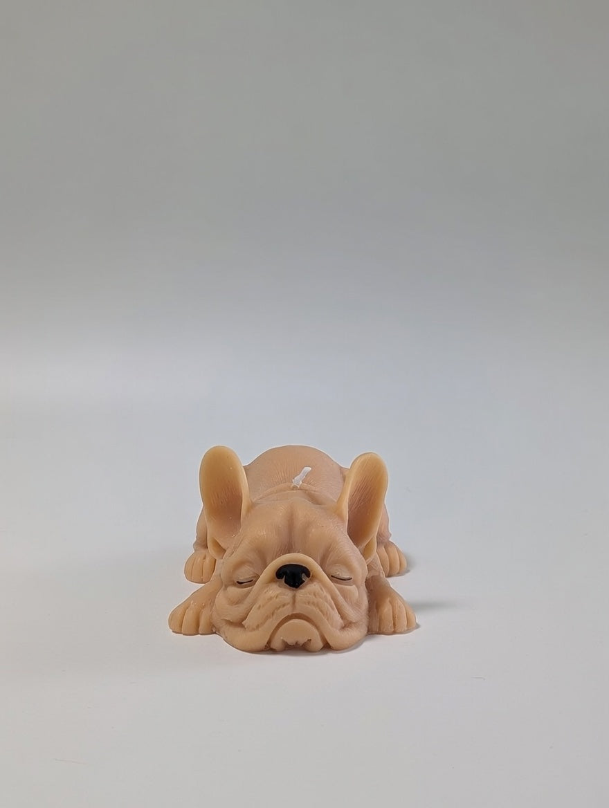 Small French Bulldog Candle