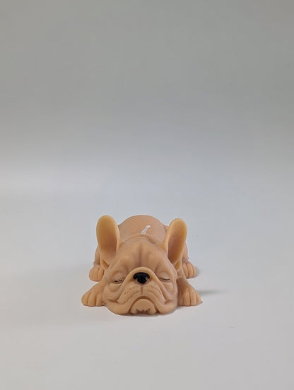Small French Bulldog Candle
