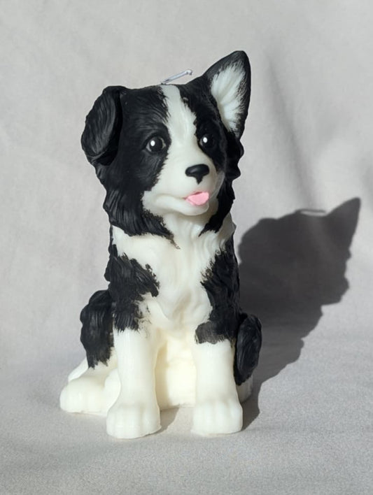 Border Collie Figure Soy Wax Candle