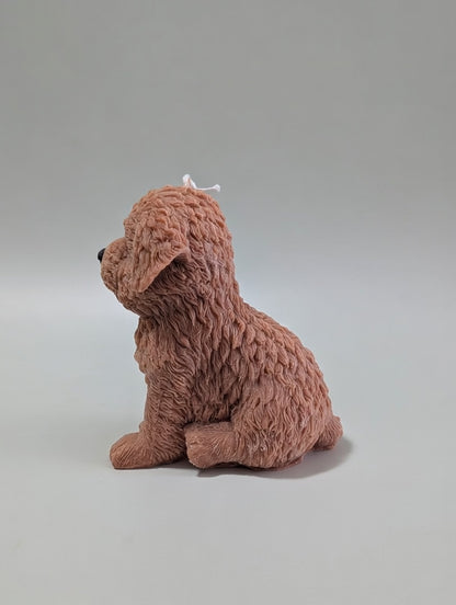 Puppy Figurine Candle