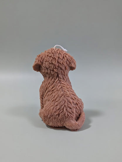Puppy Figurine Candle
