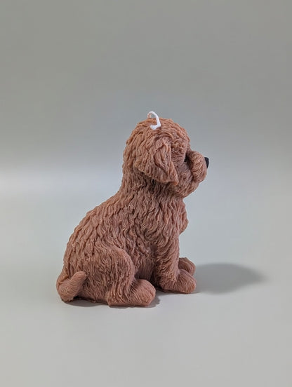 Puppy Figurine Candle
