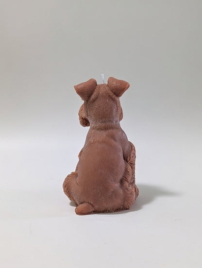 Schnauzer Figurine Soy Wax Candle