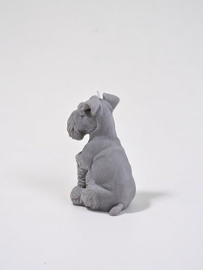 Schnauzer Figurine Soy Wax Candle