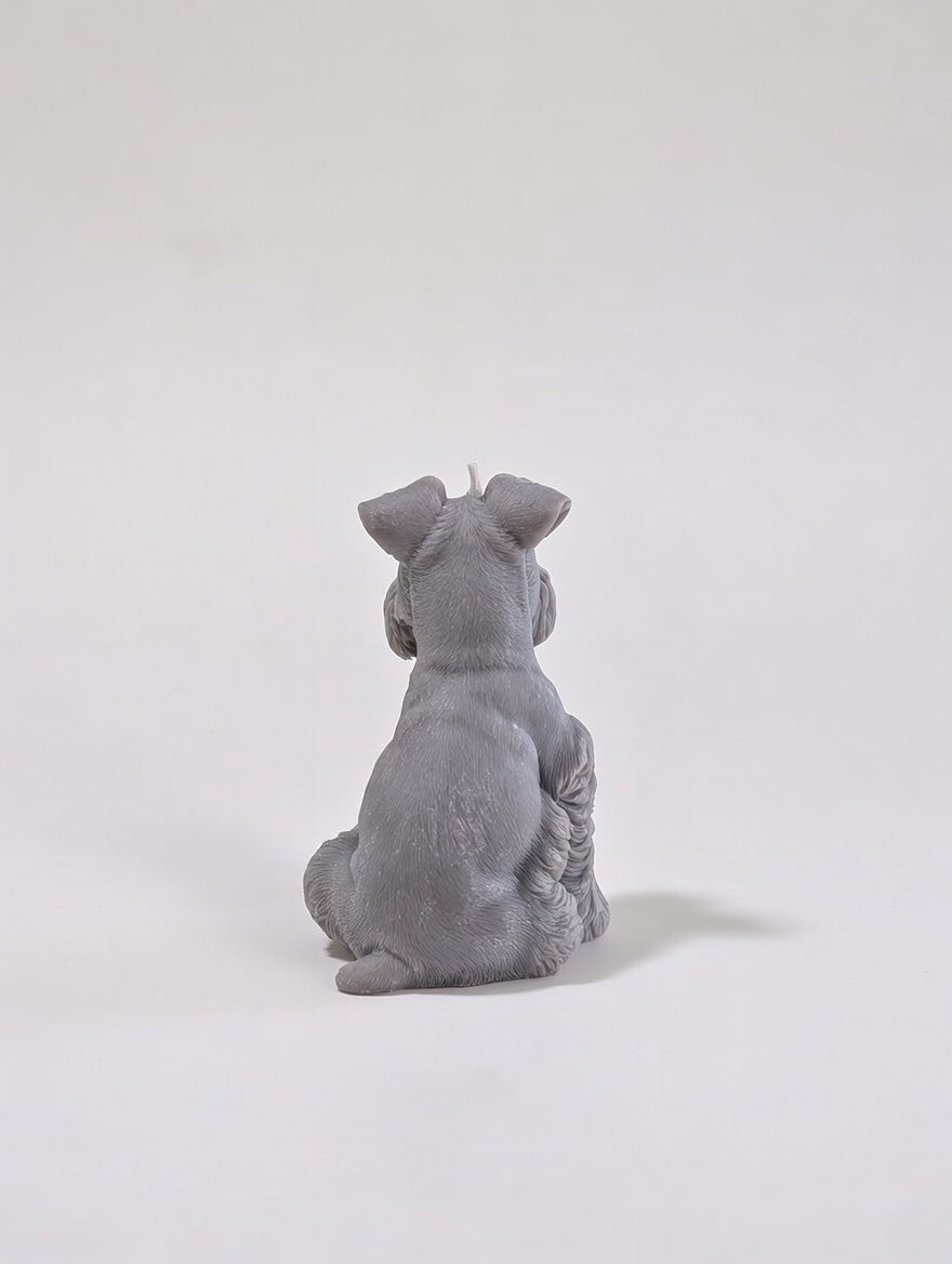 Schnauzer Figurine Soy Wax Candle