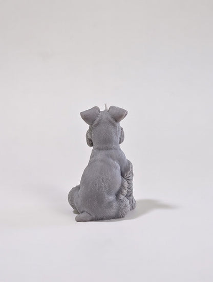 Schnauzer Figurine Soy Wax Candle