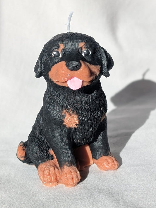 Rottweiler Figure Soy Wax Candle