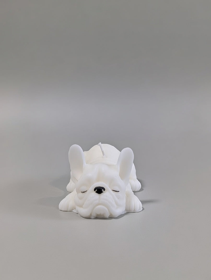 Small French Bulldog Candle