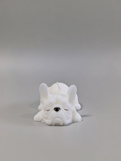 Small French Bulldog Candle