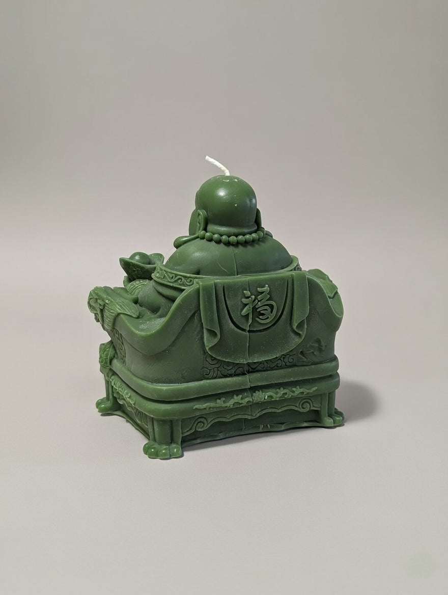 Laughing Buddha Figure Candle