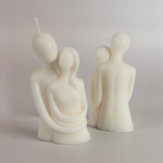 Embraced Couple Candle