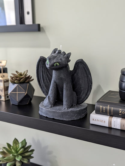 Toothless Candle - "How To Train Your Dragon"