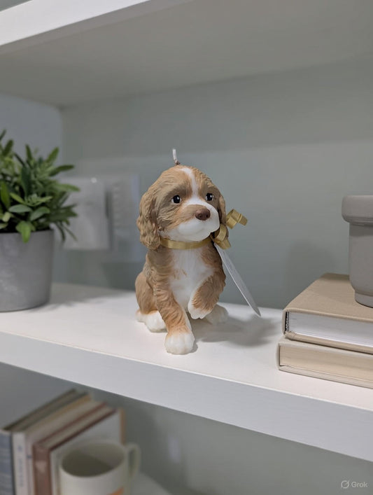 Cocker Spaniel Puppy Candle