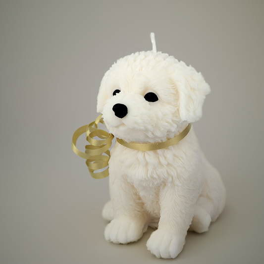 Puppy Figurine Candle