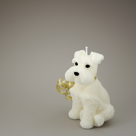 Schnauzer Figurine Candle